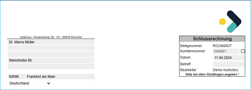 Register Belegverarbeitung 4