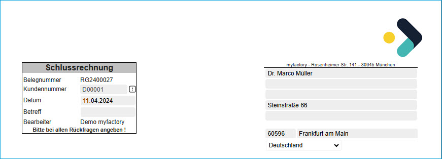 Register Belegverarbeitung 5
