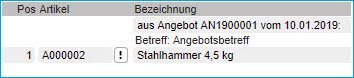 Register Belegverarbeitung 7