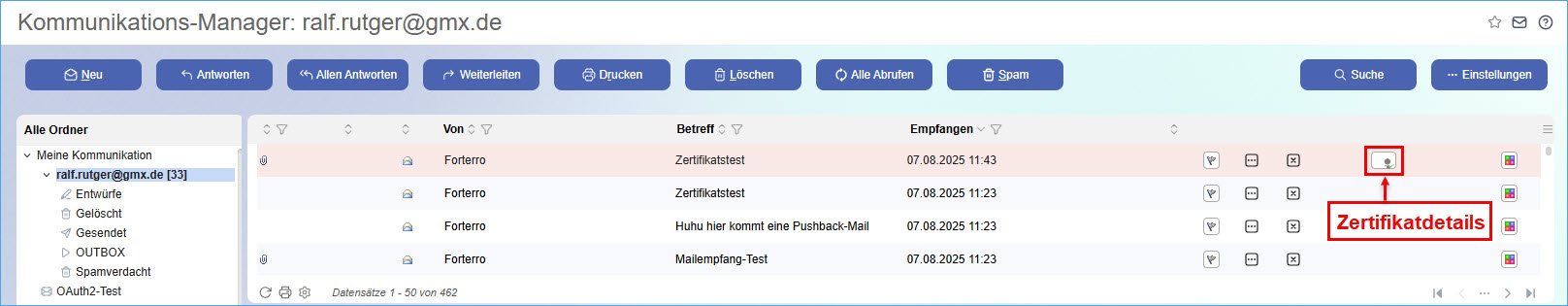 Zertifikate verwalten 5