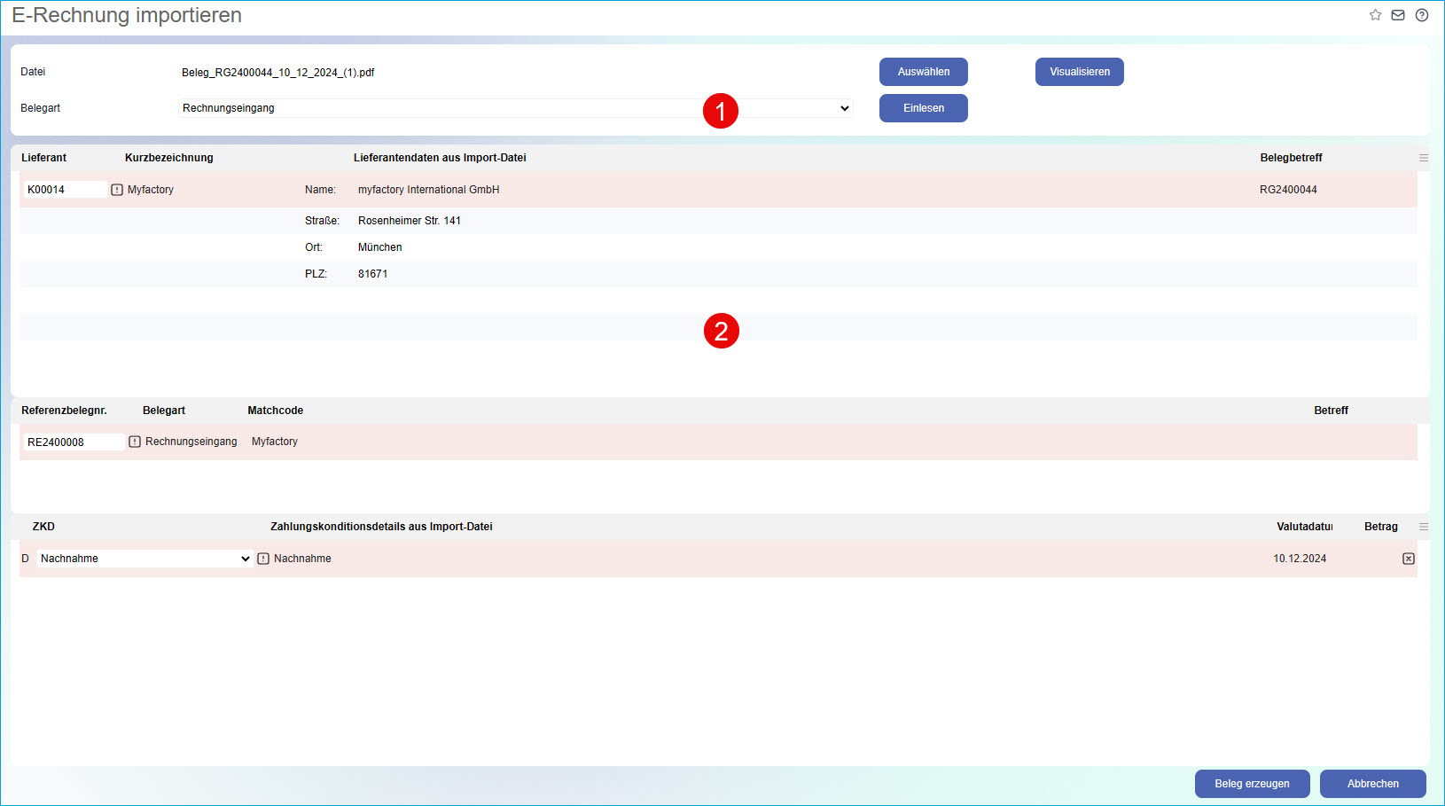 E-Invoicing: So gelingt der automatisierte Austausch elektronischer Rechnungen mit der Myfactory 7