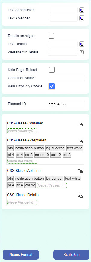 Cookie-Zustimmung abfragen 1