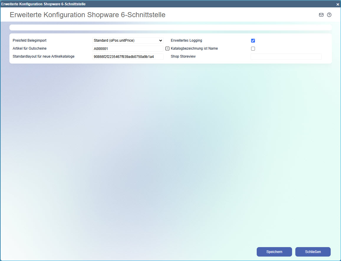 Shopware-Schnittstelle 6.x 5