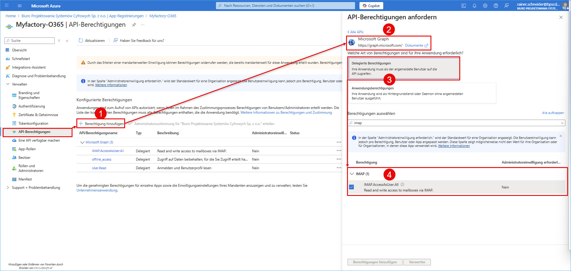 IMAP/SMTP/POP3 mit OAuth 2.0-Authentifizierung 13