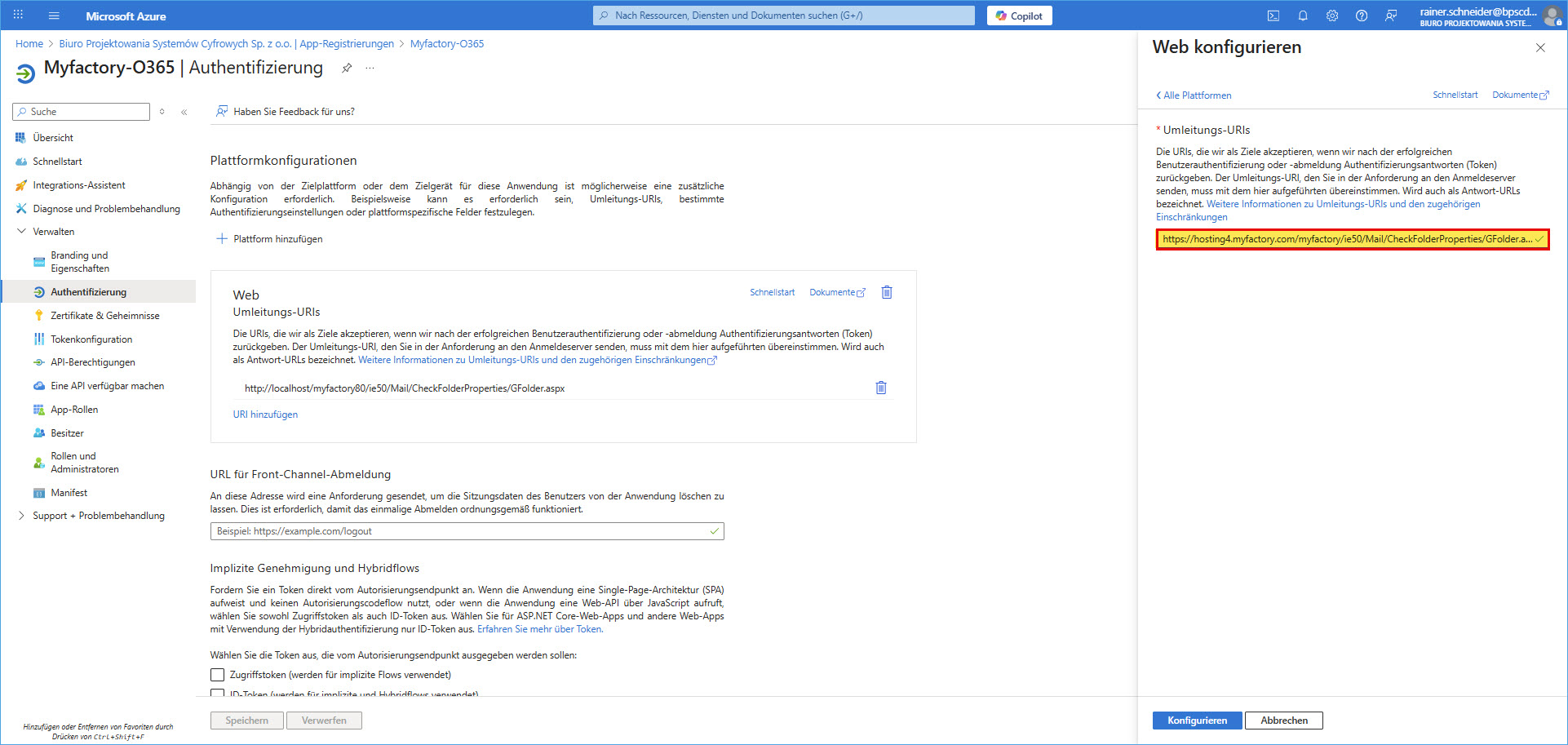 IMAP/SMTP/POP3 mit OAuth 2.0-Authentifizierung 7