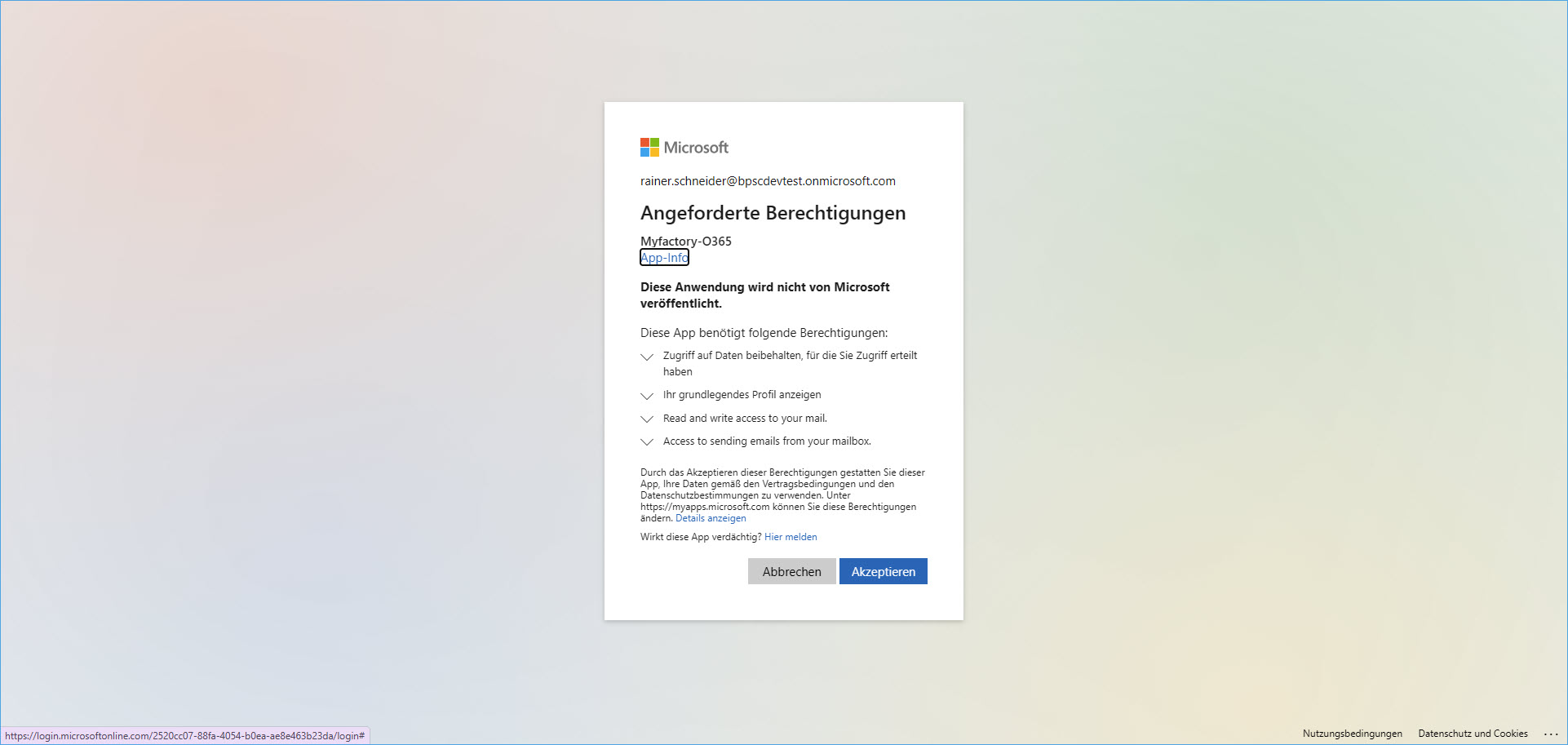 IMAP/SMTP/POP3 mit OAuth 2.0-Authentifizierung 19