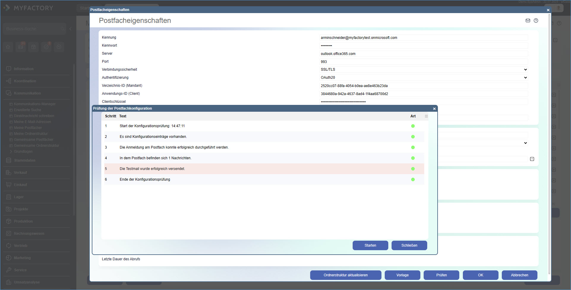 IMAP/SMTP/POP3 mit OAuth 2.0-Authentifizierung 46