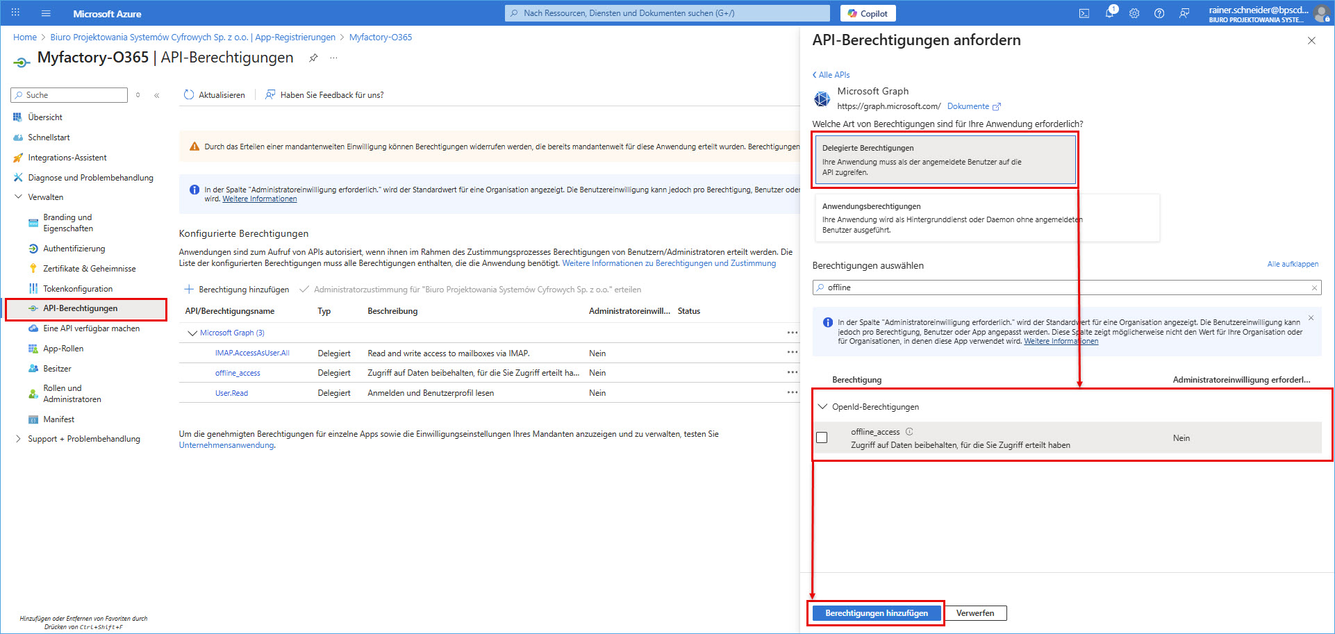 IMAP/SMTP/POP3 mit OAuth 2.0-Authentifizierung 14