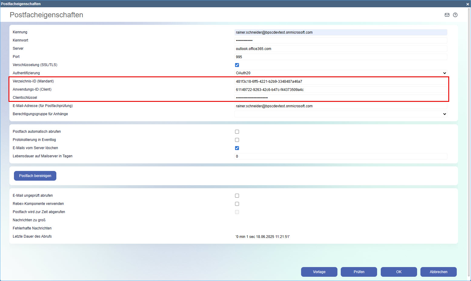 IMAP/SMTP/POP3 mit OAuth 2.0-Authentifizierung 52