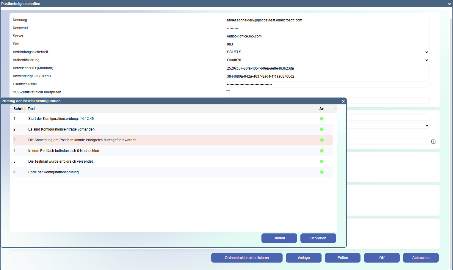 IMAP/SMTP/POP3 mit OAuth 2.0-Authentifizierung 20
