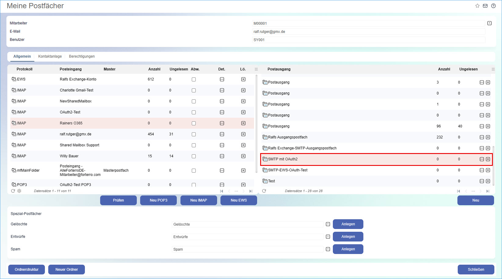 IMAP/SMTP/POP3 mit OAuth 2.0-Authentifizierung 48