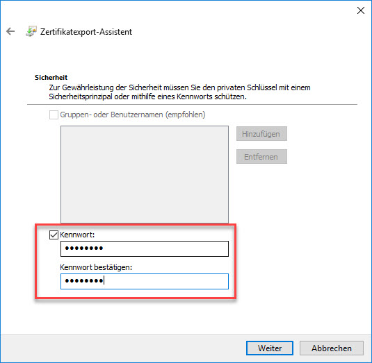 E-Mail-Zertifikat installieren und konfigurieren (mit Internet Explorer und Chrome) 8