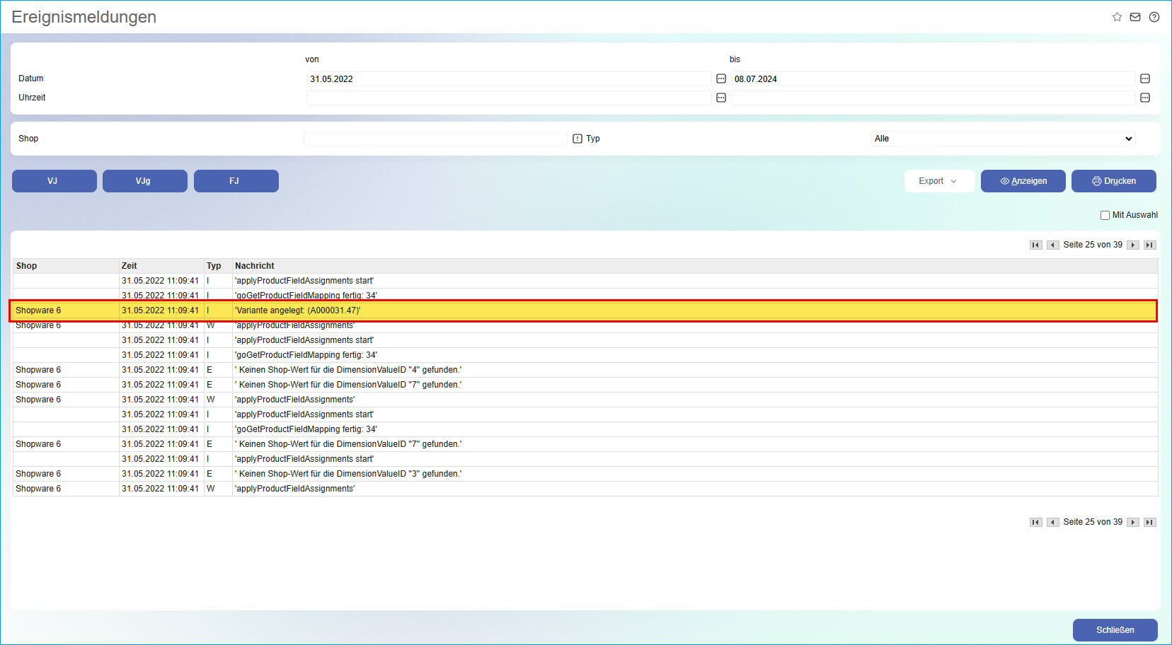 Shopware-Schnittstelle 6.x 24