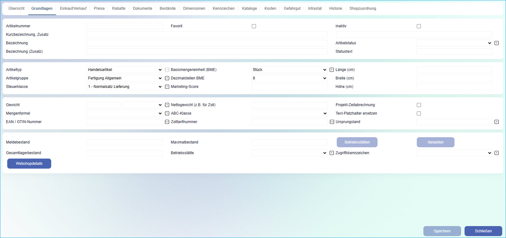 Register Grundlagen 0