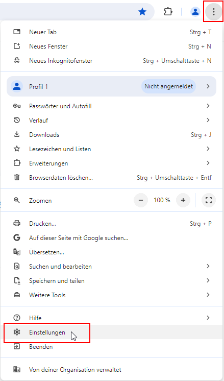 Tutorial: Google Chrome für die Myfactory einrichten 0