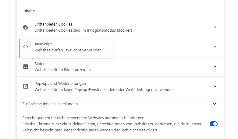 Tutorial: Google Chrome für die Myfactory einrichten 3