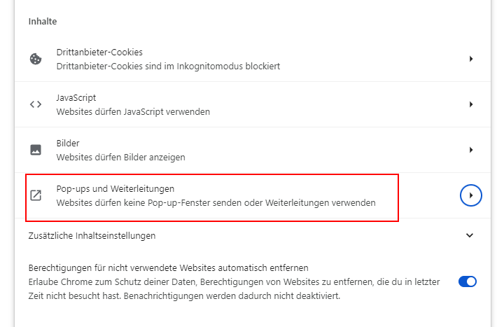 Tutorial: Google Chrome für die Myfactory einrichten 6